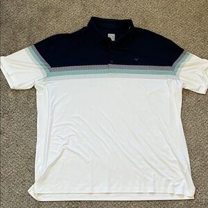 Callaway Navy and White Men's Polo Shirt